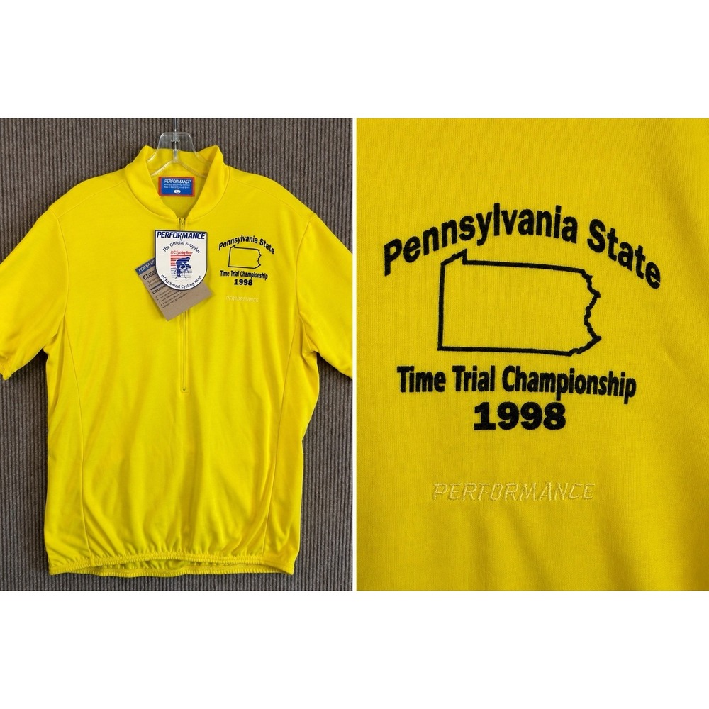 Cycling Jersey 1998 Pennsylvania State Time Trial XL New With Tags Vintage USA